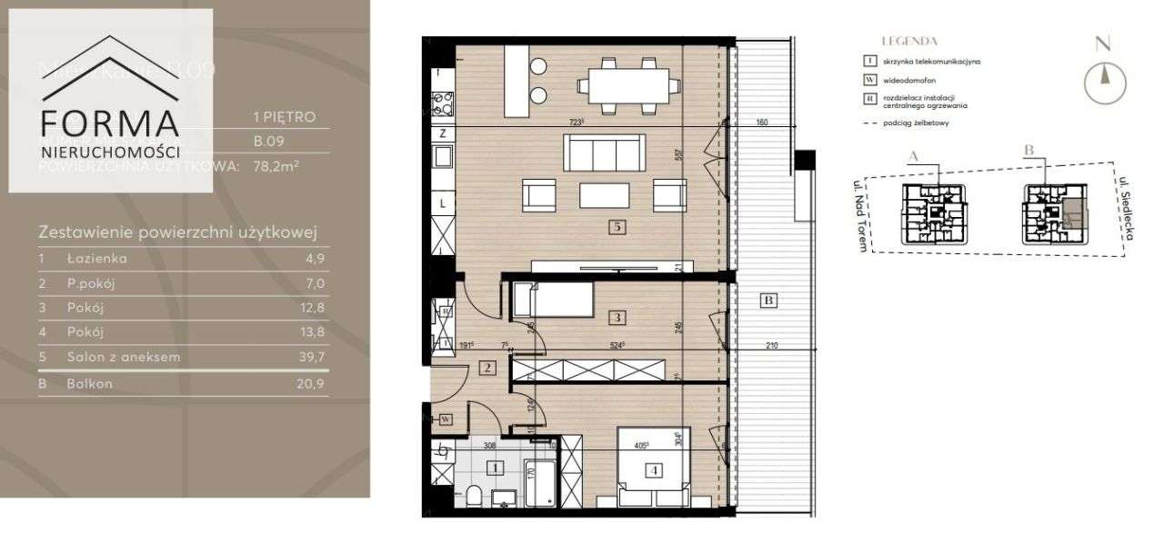 Nowe 3-pok. mieszkanie na Czyżkówku 78,2m2 + taras - Pełny obrazek: 5/5