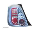 FAROLINS TRASEIROS LED PARA FIAT 500 07+ CROMADOS - 2