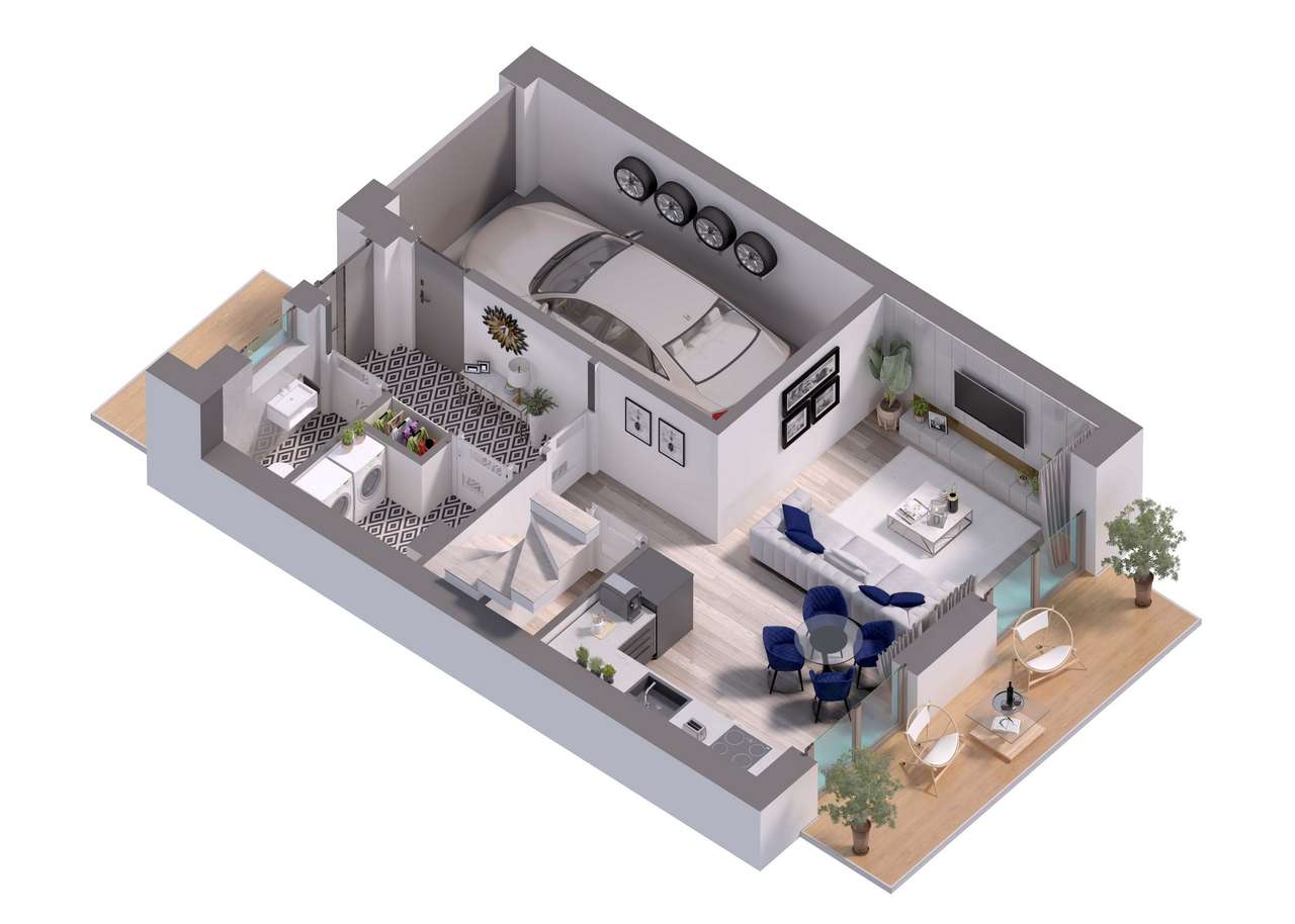 Segment wewnętrzny | Garaż | Dwupoziomowe-11