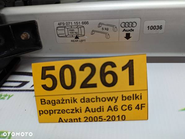 Bagażnik dachowy belki poprzeczki Audi A6 C6 4F Avant 2005-2010 - 6