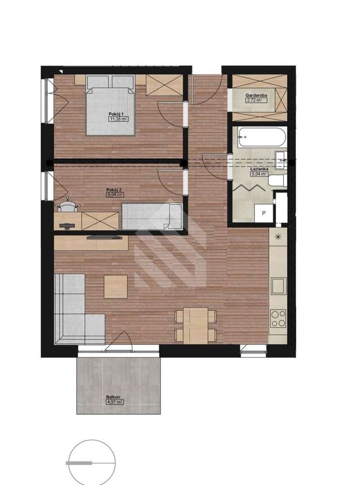 Przestronne 3-pokoje "do wejścia" w Niemczu!-9