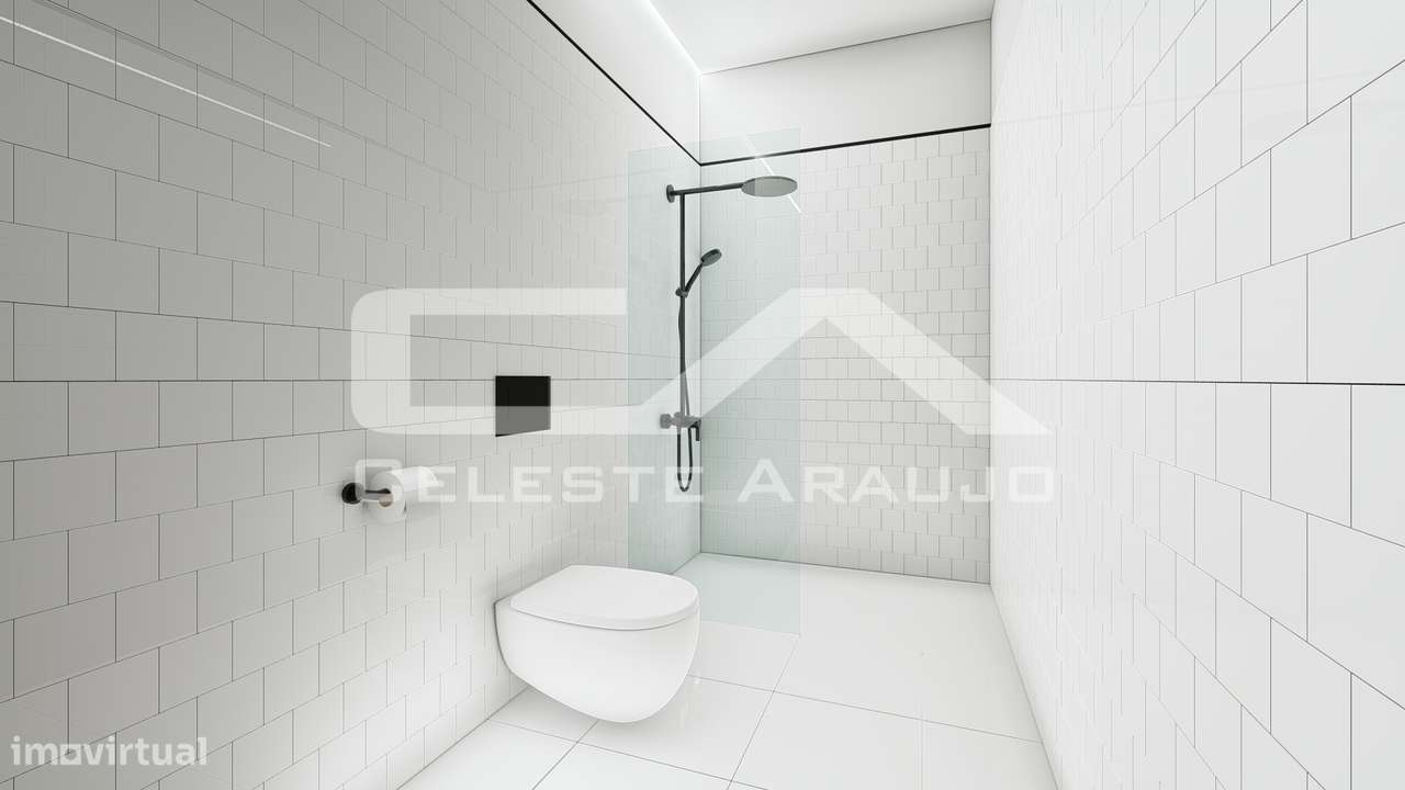 Apartamento T0+1 Novo com terraço em São João da Madeira-12
