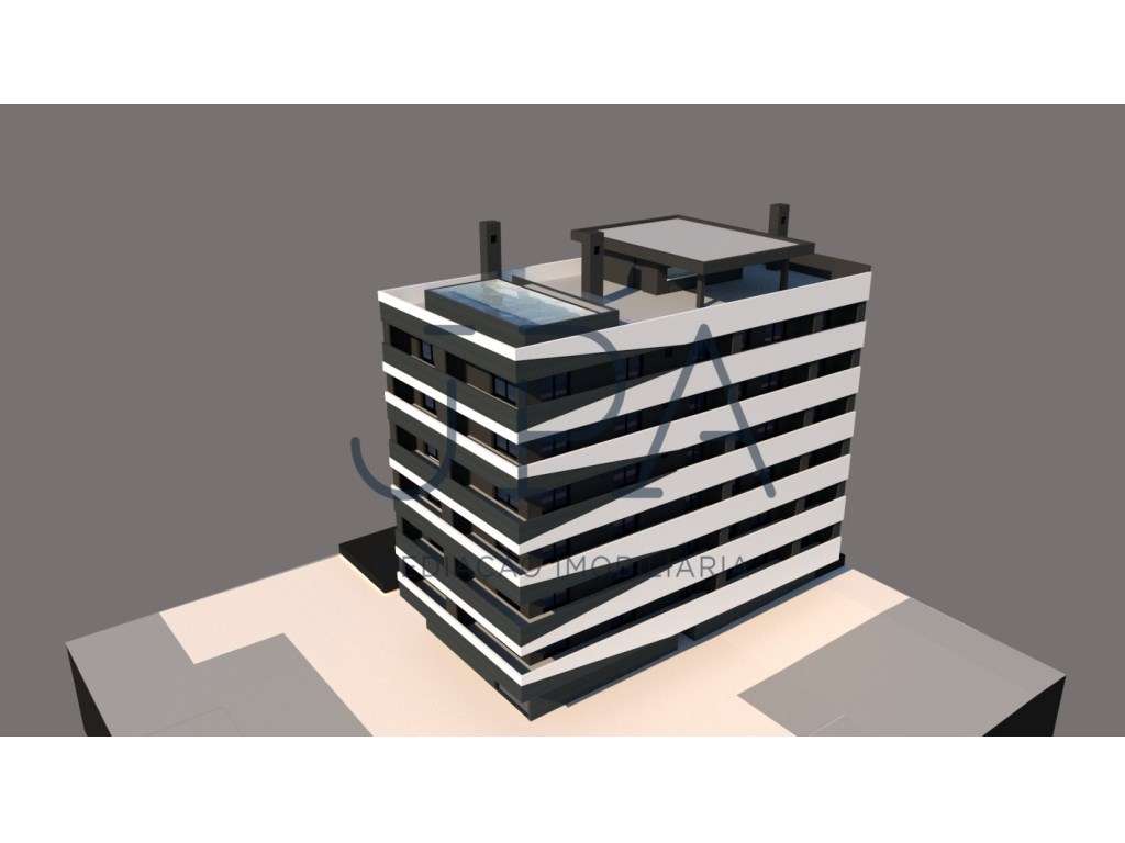 Apartamento T2 Em Construcao Com Piscina Na 2 Linha Da Praia Em