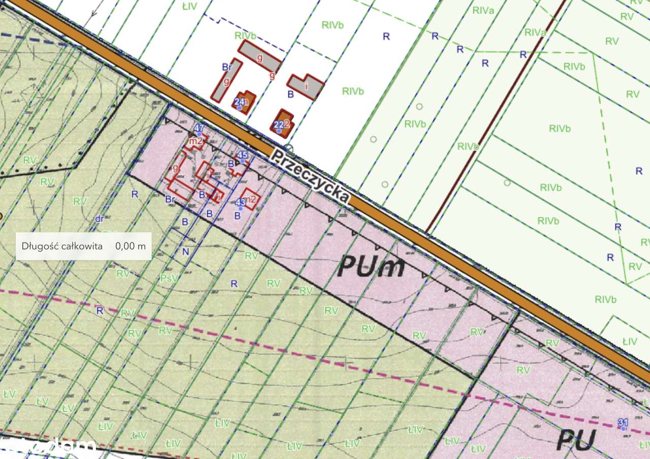 Działka rolno- budowlano-usługowa Wojkowice Kościelne ul. Przeczycka-7