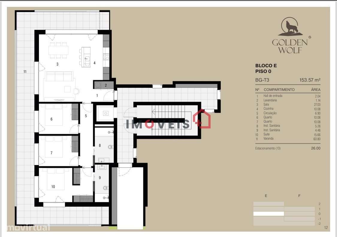Apartamento T3 - Golden Wolf  - Telheiro, Leiria - Grande imagem: 3/23