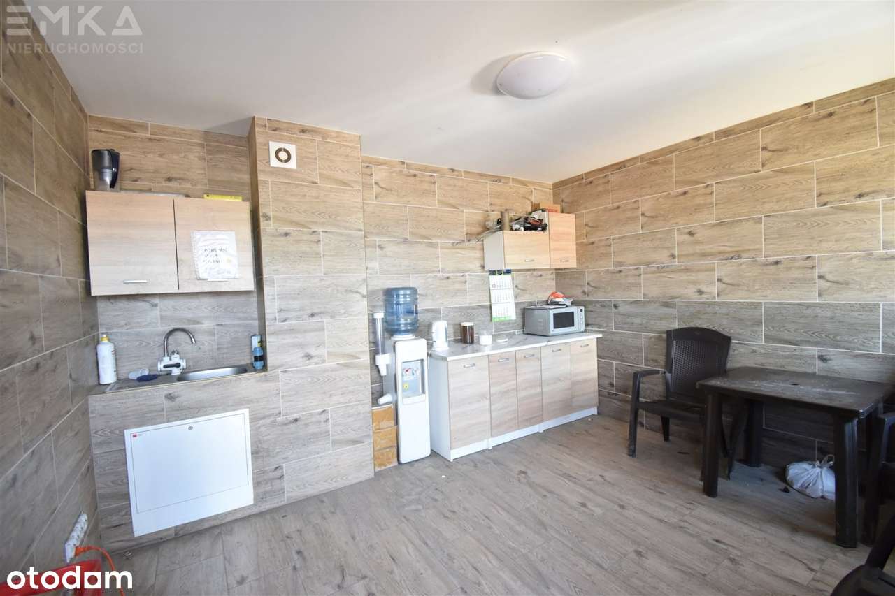 Dom + biuro + hala 5-stanowiskowa plac-10