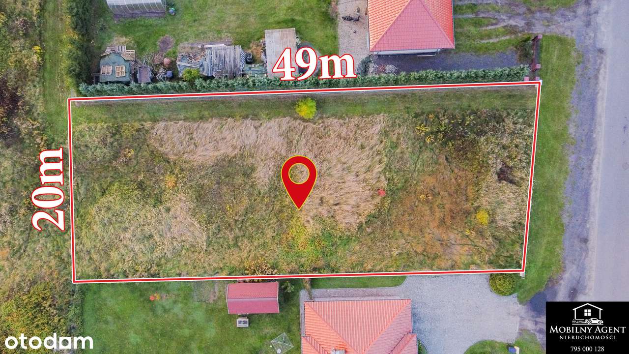 Na sprzedaż działka budowlana – Małomice, ul. Szkolna-2