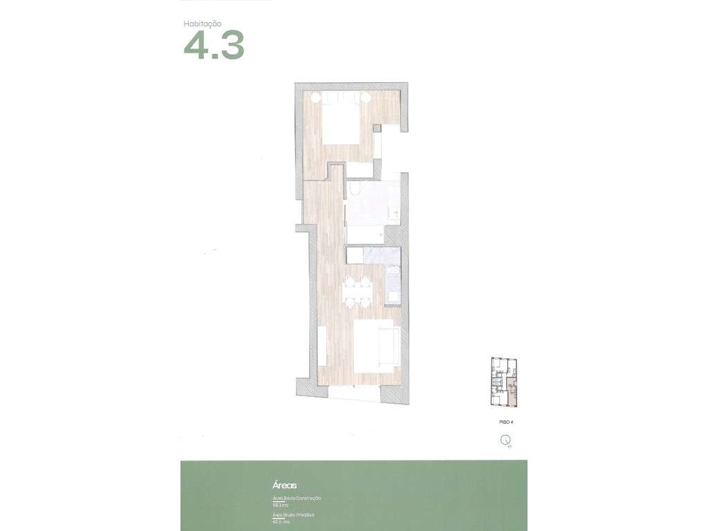 Apartamento T1 - 2 frentes - Rotunda Boavista - Grande imagem: 4/4