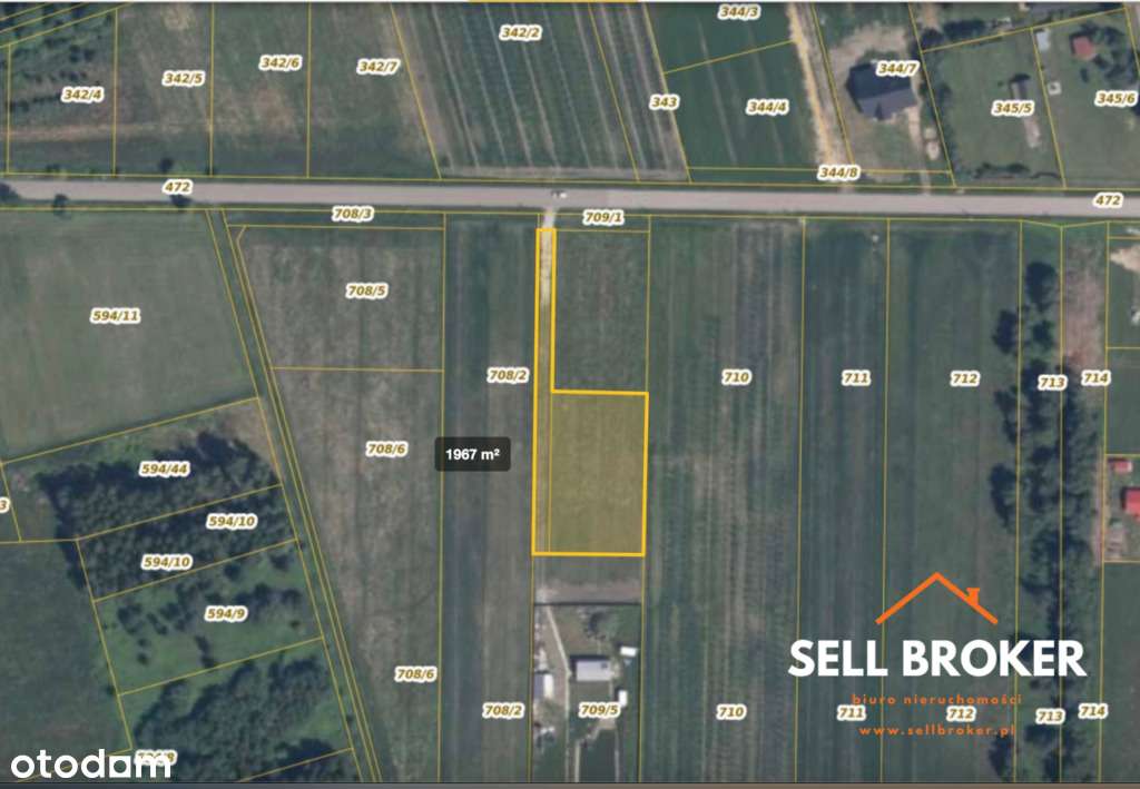 Działka budowlana 1 467 m2/ prąd na działce-5