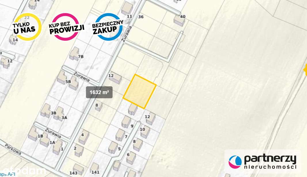 Małkowo ul  Żurawia - działka bud. z WZ - Pełny obrazek: 4/5