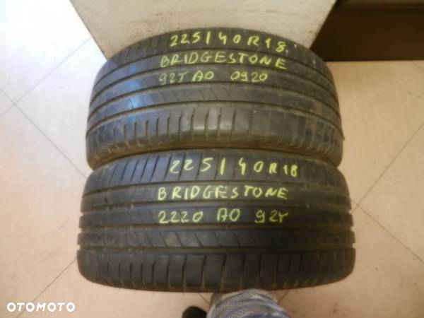 Opony 225/40r18 bridgestone turanza t005 6,3mm lato para - 1