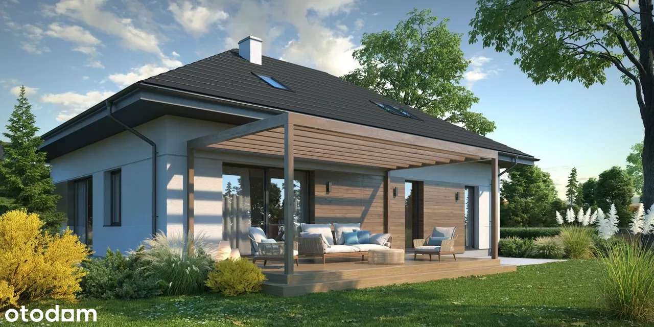 Dom "Nad Niemnem" 180m2 – przestronny dom z garażem w bryle budynku!