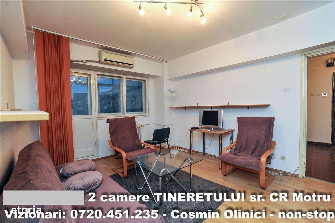 Vanzare apartament 2 camere TINERETULUI, str. CR Motru, METROU