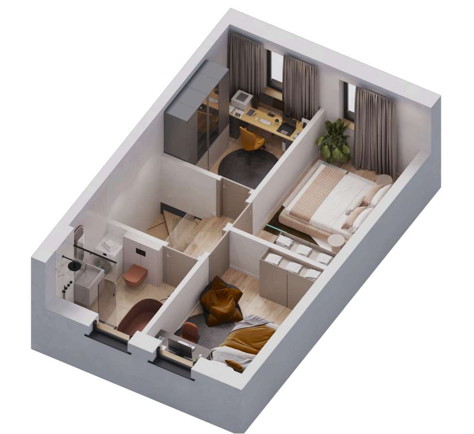 NOWY Dom w zabudowie szeregowej pod Złotowem - Dzierzążenko - Pełny obrazek: 4/6