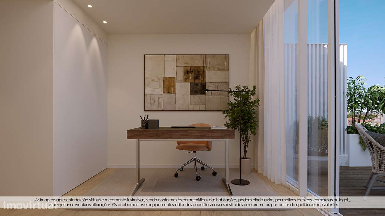 Apart. T3 c/Terraço e Jardim | Empreendimento Ocean Side (Canidelo) - Grande imagem: 4/11