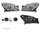 Set faruri tuning Opel Astra H 10.2003-04.2007 fata stanga+dreapta daytime running light H1+H1 manual, transparent-silver - 1