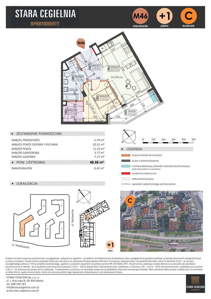 Stara Cegielnia Mielec | mieszkanie 2-pok. | C_M46 - Pełny obrazek: 2/9