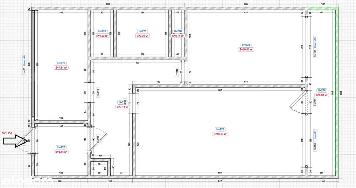 Sky Tower |2pok-51m2| Osobna kuchnia | Balkon-15