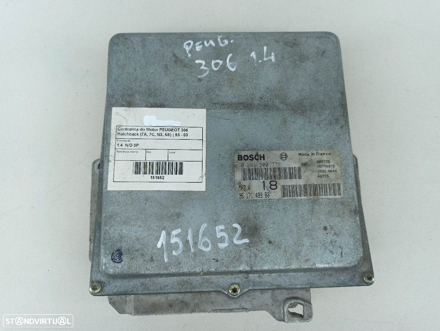 Centralina Do Motor Peugeot 306 Hatchback (7A, 7C, N3, N5) - 1