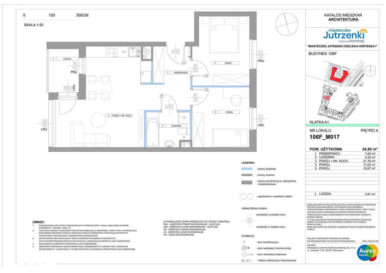 Miasteczko Jutrzenki Dzielnica Hortensji | 3 pokoje | 106F/M017 - Pełny obrazek: 2/7