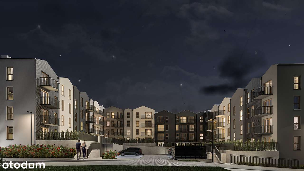 5-pokojowe mieszkanie 74m2 + balkon Bez Prowizji (lokal 1.B.3.06)
