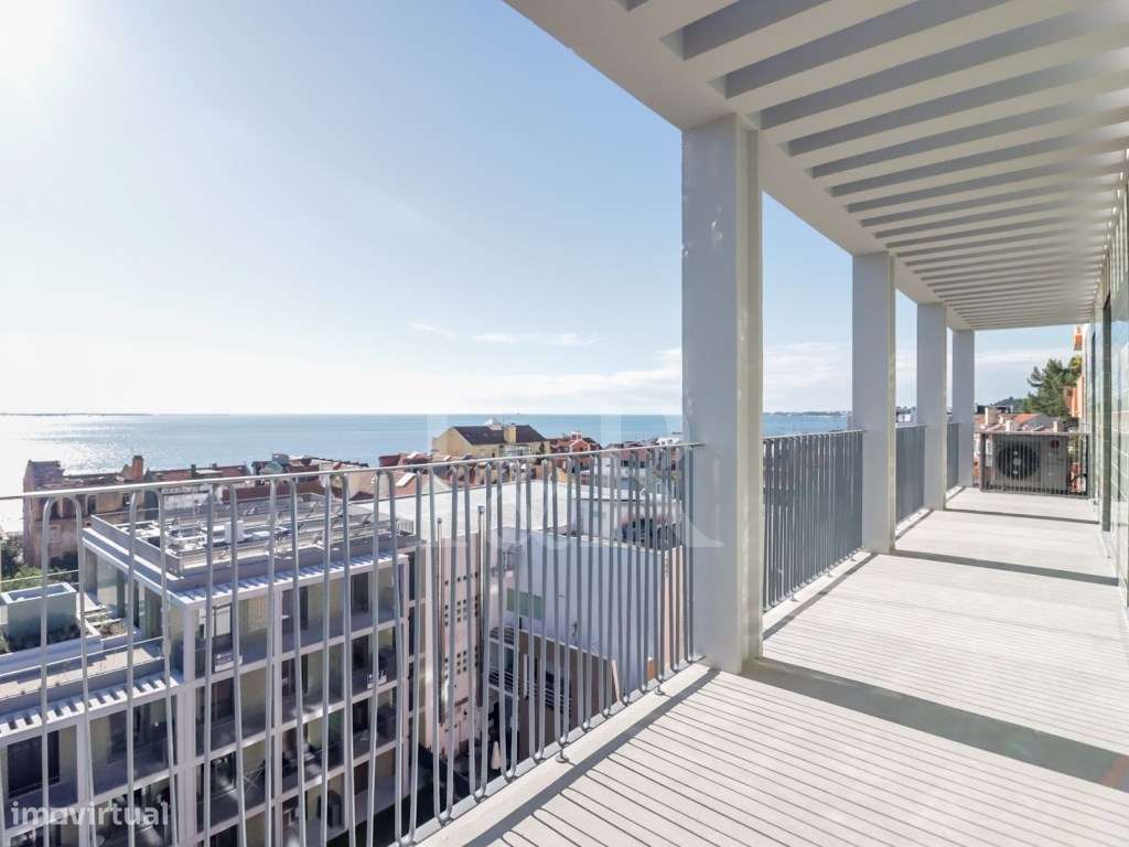 Penthouse T4+1 com terraço, piscina e vista rio no Dafundo, Oeiras-13