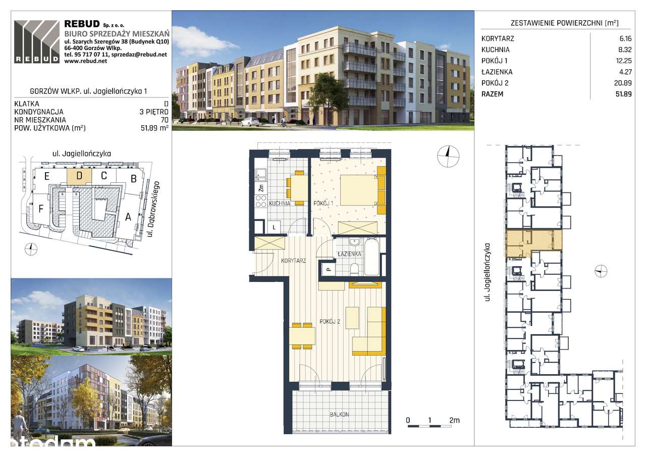 Jagiellończyka | Mieszkanie 1/70 - Pełny obrazek: 2/7