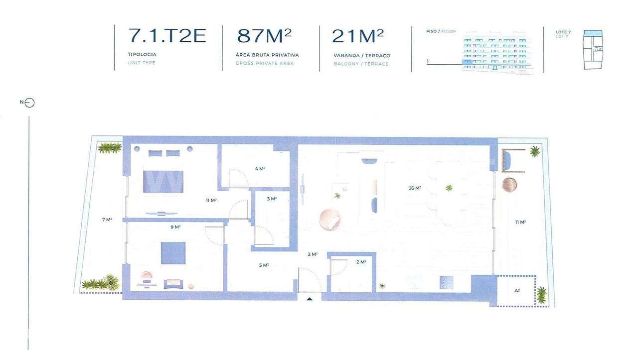 Apartamento T2, NOVO; Seixal Baía - Grande imagem: 3/3