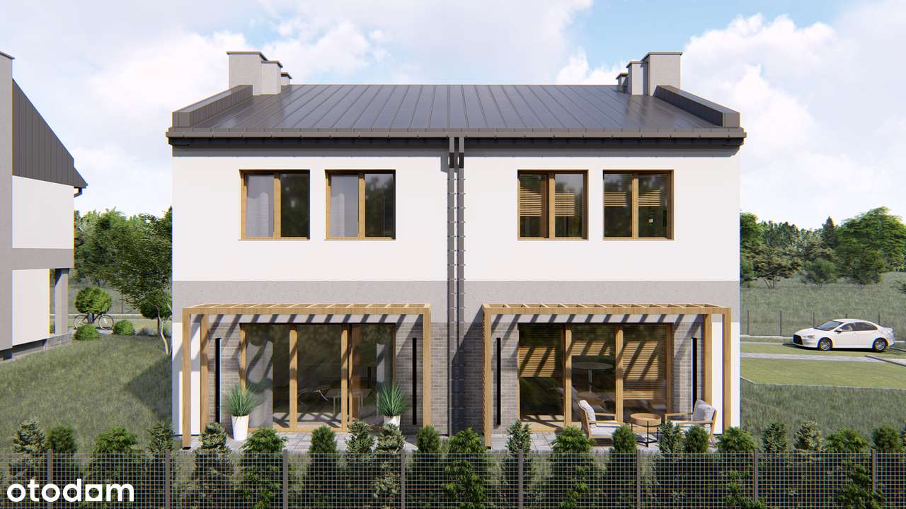 Nowoczesny segment z ogródkiem i garażem | Modrzewiowa Park | Masłów-11