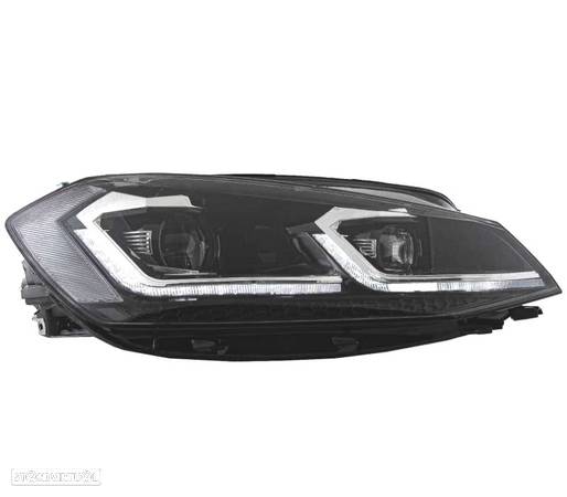 CONJUNTO FARÓIS PARA VOLKSWAGEN VW GOLF 7 LOOK R LINE FULL LED DINÂMICOS - 2