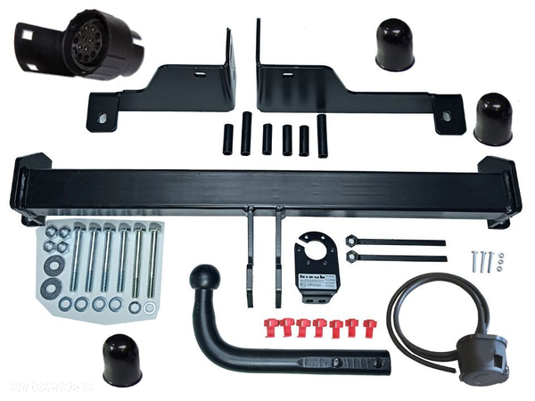 HAK HOLOWNICZY + WIĄZKA + GNIAZDO 7 PIN + ADAPTER 7/13P OPEL COMBO C 3 III od 2001 do 2012 - 10