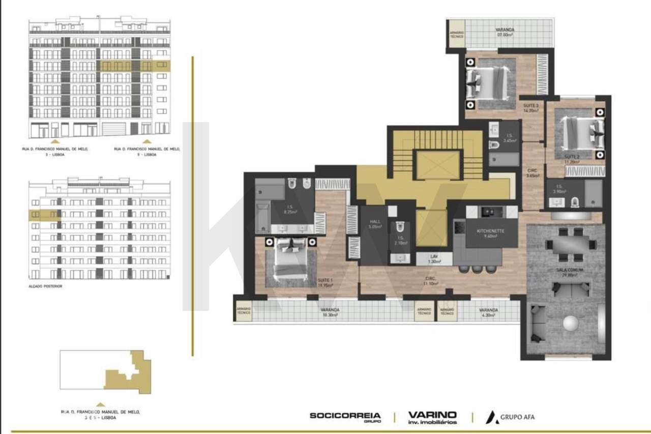 Apartamento T3 Premium, Edificio Varino 04 | Viva no Coração da Capita-30