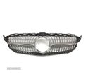 GRELHA DIANTEIRA PARA MERCEDES CLASE C W205 AMG 15-17 LOOK DIAMOND SILVER - 3