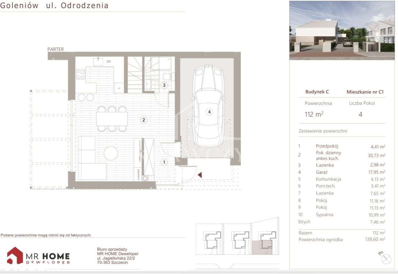 Goleniów - Nowoczesne Domy - ul. Odrodzenia-13