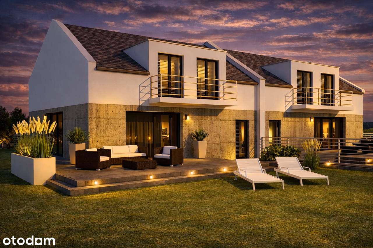 Bliźniak w cichej, spokojnej okolicy - duży ogród-1