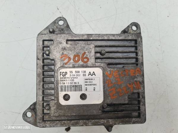 CENTRALINA SIEMENS VDO ORIGINAL | REF. 55558138 S0400203AA 5WK91105 | OPEL VECTRA 2.2 Z22YH; - 2