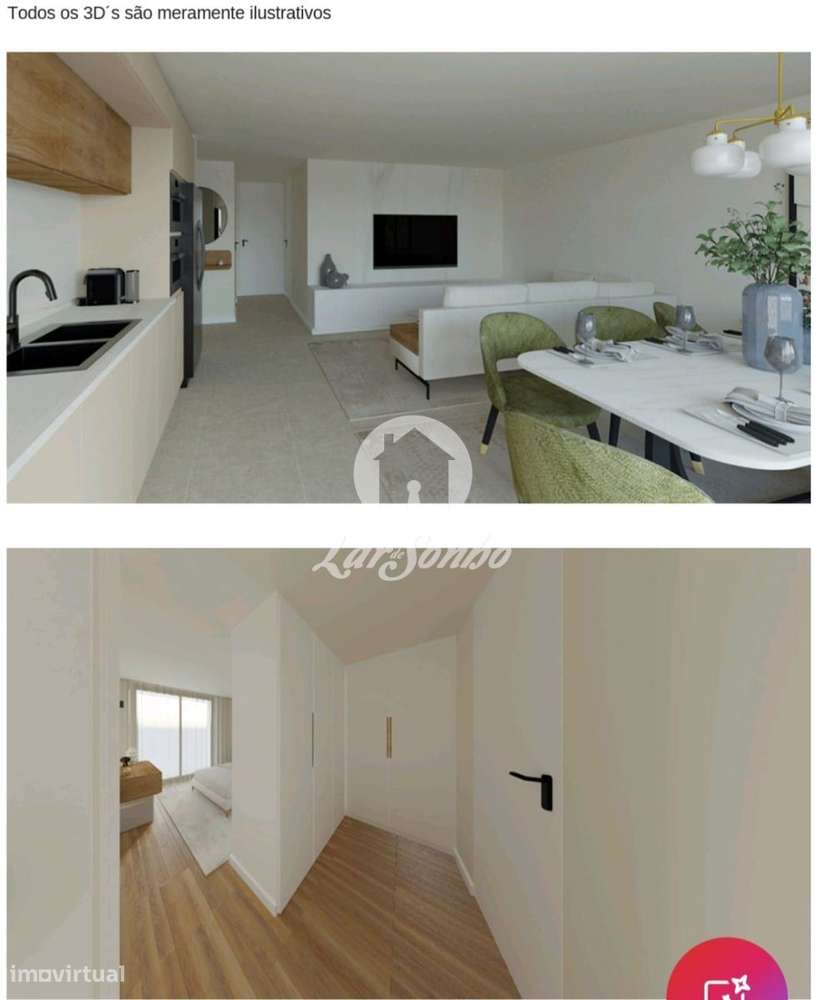 Apartamento T1 COMO NOVO com Lugar de Garagem, a 500m da Praia cent... - Grande imagem: 4/31