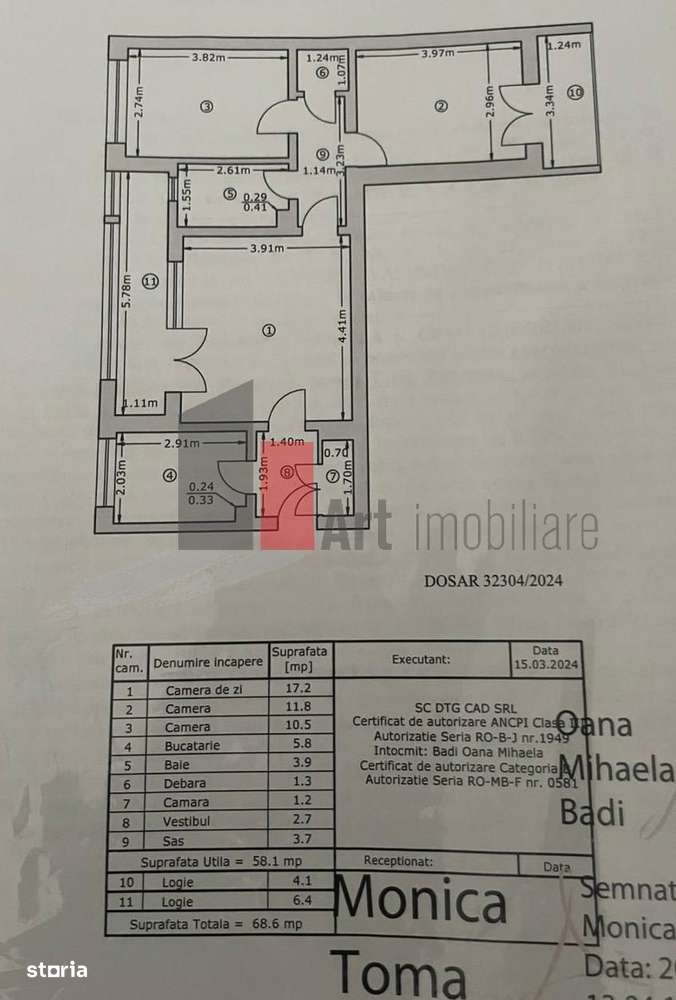 Apartament 3 camere Titan./ Liviu Rebreanu-4