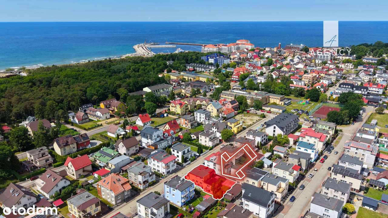 Dom z 12 pokojami gościnnymi 250m od morza – Darłówko, ul. Bosmańska