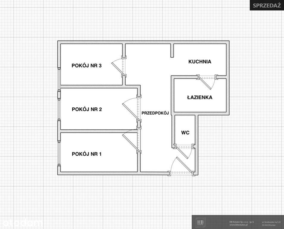 Mieszkanie inwestycyjne, 3 pokoje,  ul. Otwarta-3