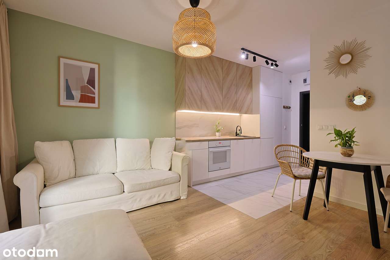 Kawalerka z sypialnią, 31,76m2, garaż, balkon, ul. Grabiszyńska-0