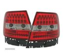 FAROLINS TRASEIROS LED PARA AUDI A4 94-00 VERMELHO BRANCO - 2