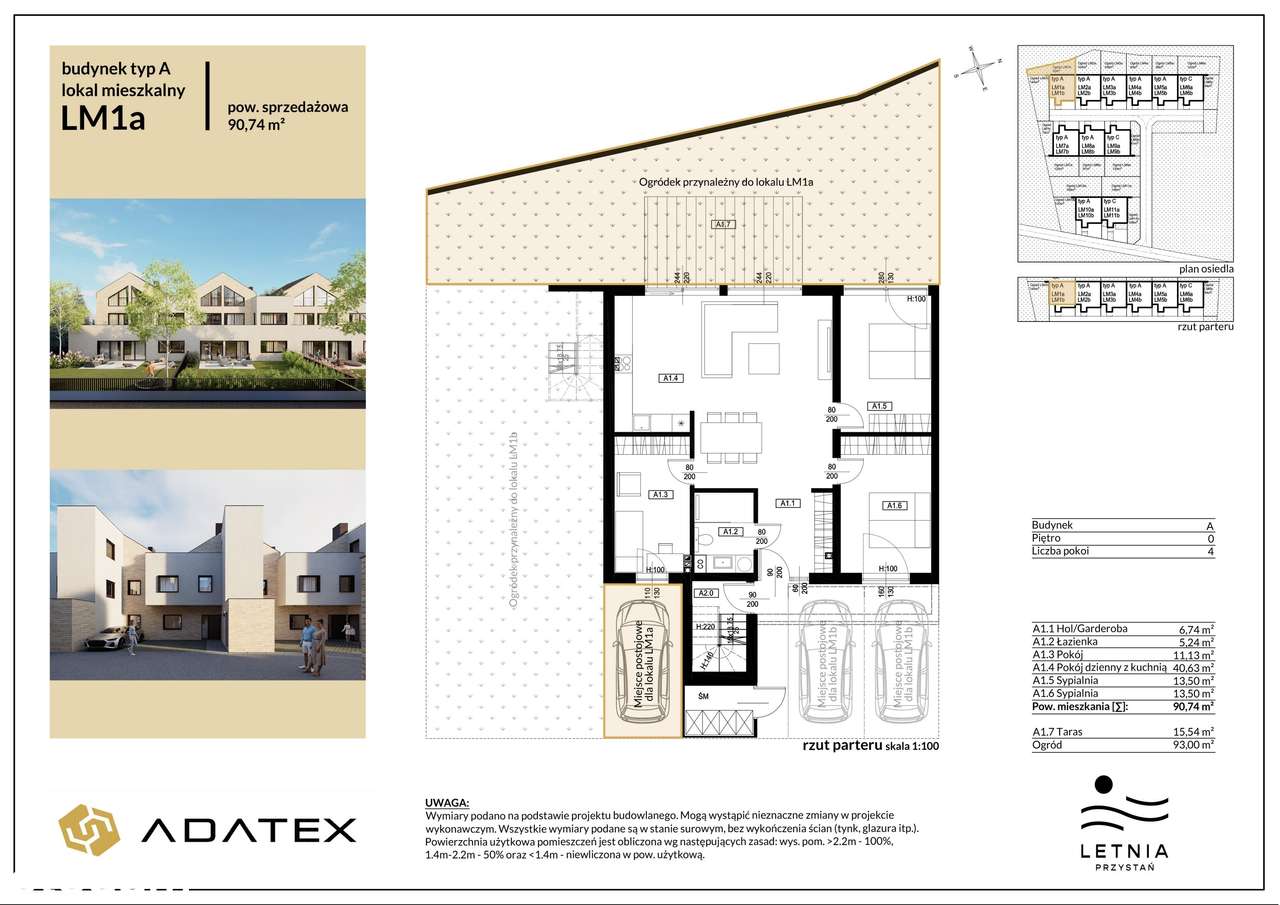 4-pokojowe mieszkanie 90m2 + ogródek Bezpośrednio - Pełny obrazek: 2/7