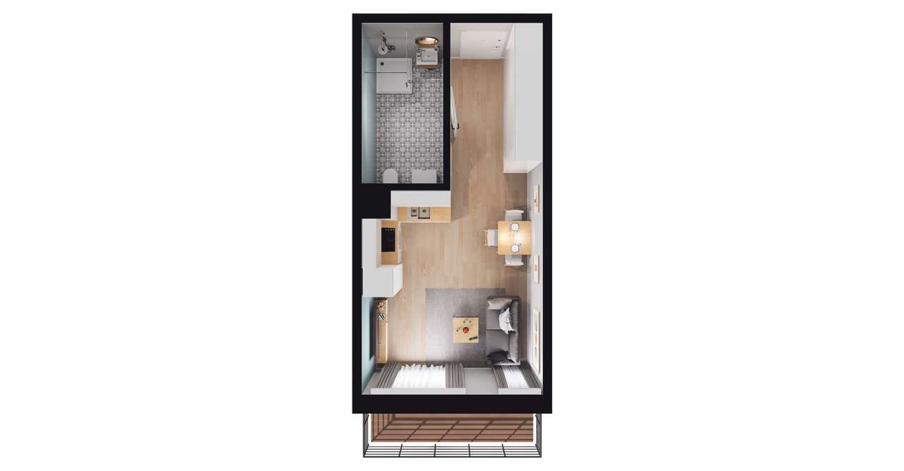 Ultradom | mieszkanie 1-pok. | M005 - Pełny obrazek: 4/10