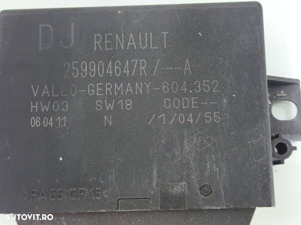 Modul senzori parcare Renault LAGUNA 3 K9K-57 2008-2015  259904647R - 2