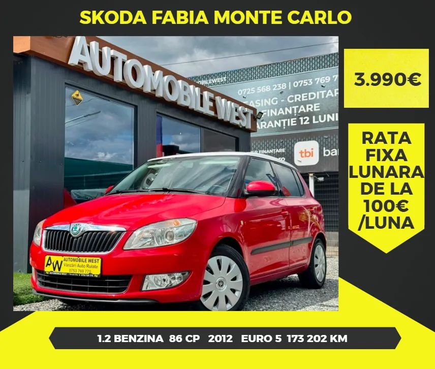 Skoda Fabia II [2007 - 2014] 1.2 TSI Monte Carlo 2012