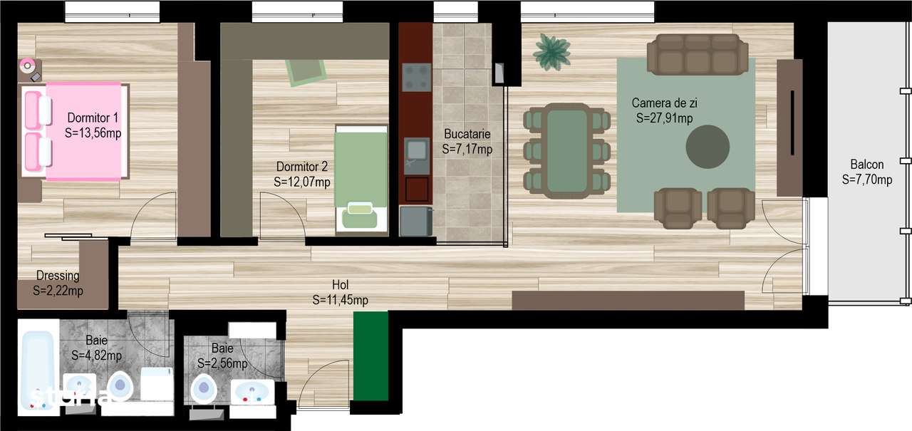 Apartament 3 camere | Compartimentare excelenta | Avanera Bacau-0