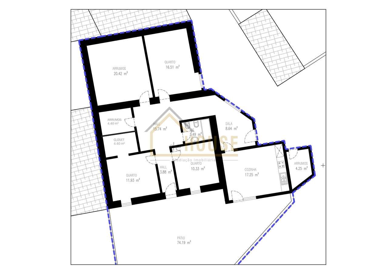 Moradia Térrea T3+1 com Espaço Exterior-25