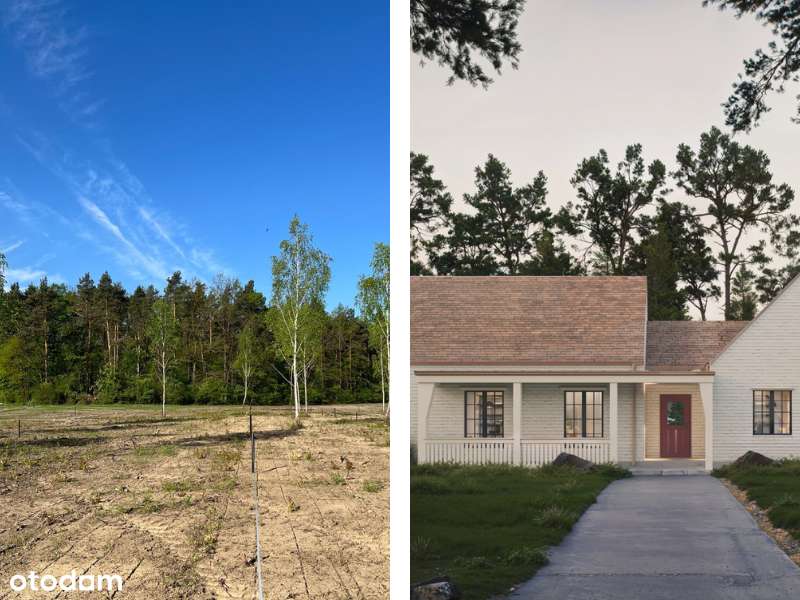 Działka 15 km od Warszawy - Osada Skrzeszew. Z pozwoleniem na budowę.-4
