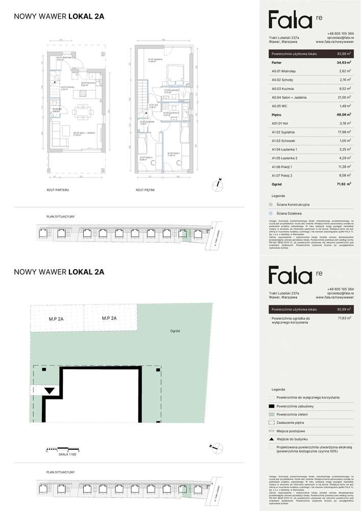 Nowy Wawer | mieszkanie 4-pok. | 2A - Pełny obrazek: 2/9